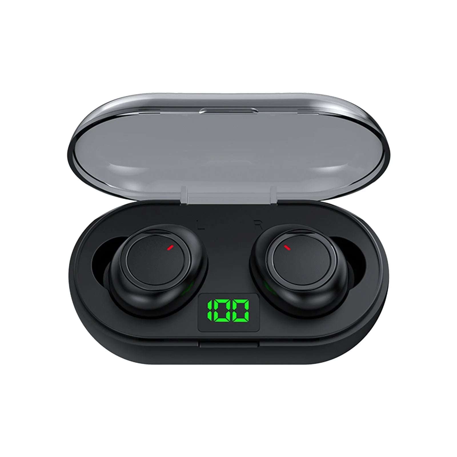 Rvasteizo Wireless Earbuds Mini Ear Buds  5.3 Bluetooth Headsets Light-Weight Earphones with Microphone & Charging Case Display