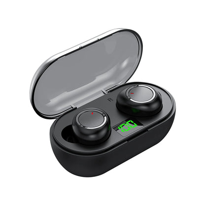 Rvasteizo Wireless Earbuds Mini Ear Buds  5.3 Bluetooth Headsets Light-Weight Earphones with Microphone & Charging Case Display