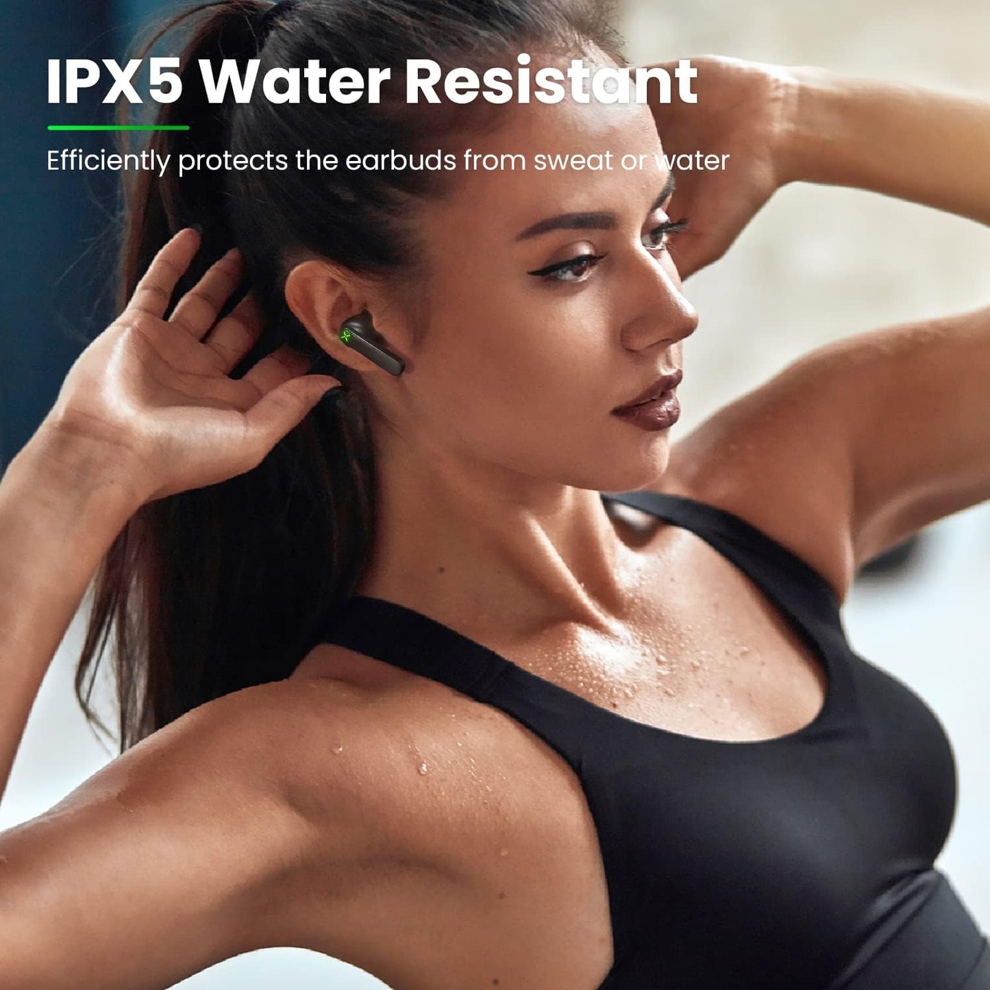 Wireless Gaming Earbuds with Microphone, 88Ms Ultra-Low Latency Bluetooth Earbuds Noise Cancelling, 30H Playtime Bluetooth Gaming Earbuds for PC, G01 Black